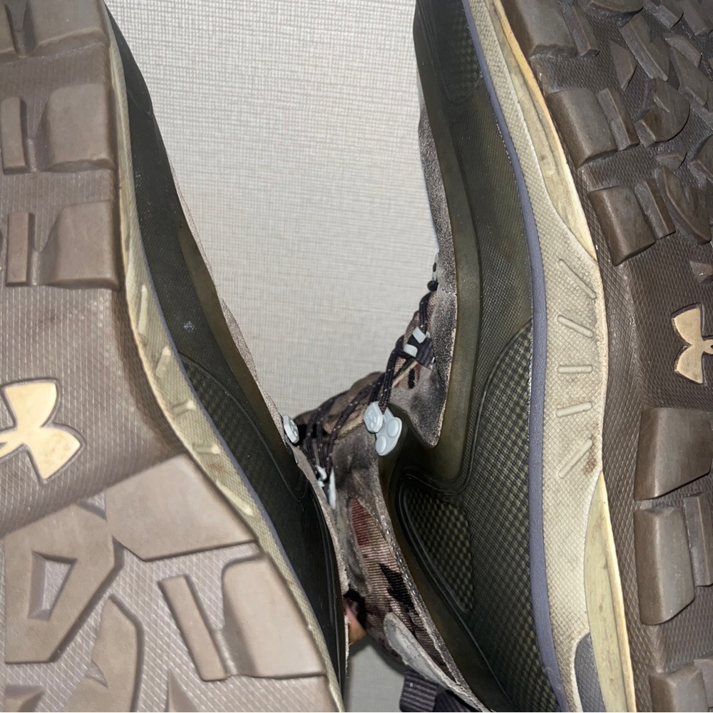 Under Armour Brown Camp Boots storm Gore-Tex Size 12 Ridge Reaper Barren Leather - Picture 6 of 11